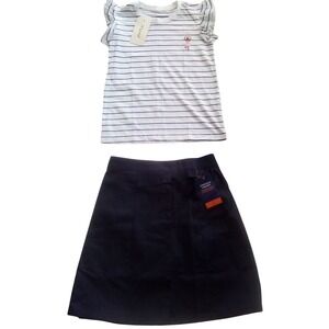 French Toast School Uniform Skirt Girls Navy Blue Pleated Size 12 NWT/(Size 8 T)